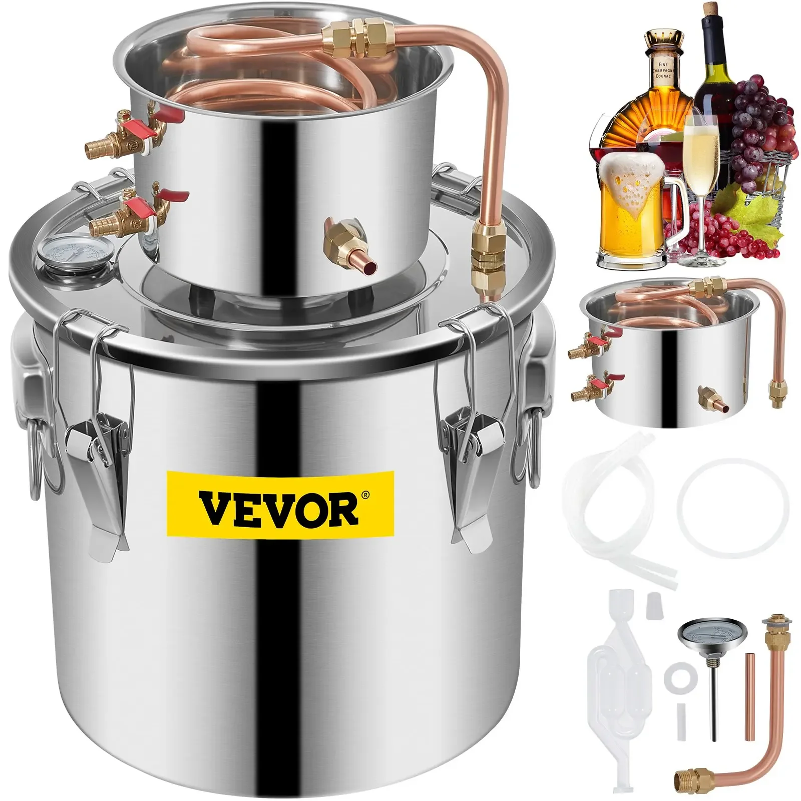 19-Litre Copper Alambic Distillation Kit