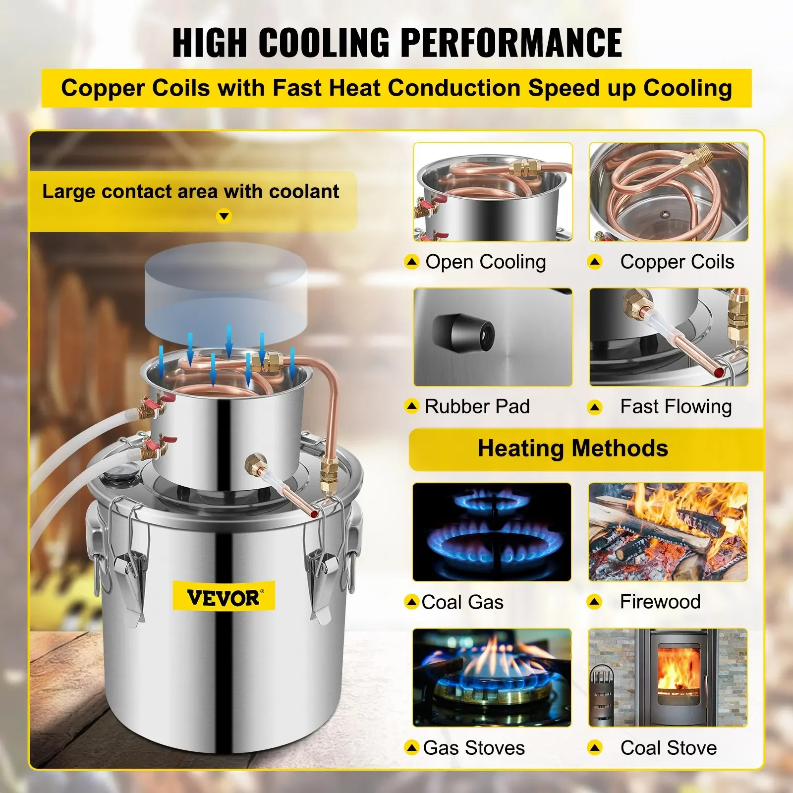 19-Litre Copper Alambic Distillation Kit