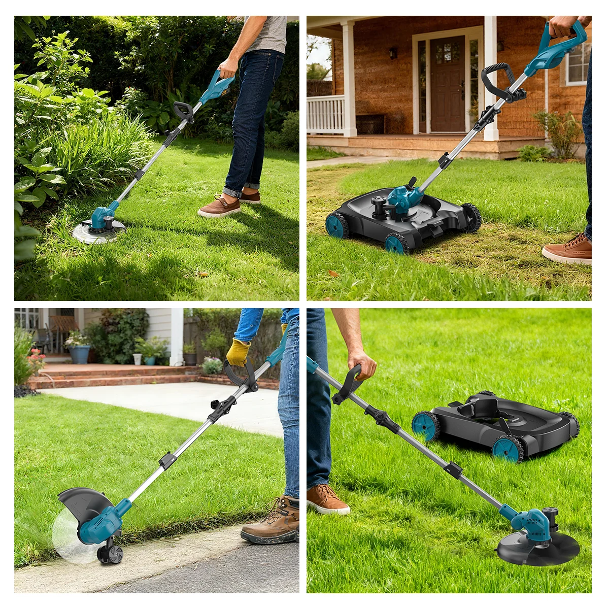 Akutoitel 3-ühes muruniiduk 30 cm — 2 akut