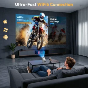 Kaasaskantav WiFi Android projektor kodukino jaoks