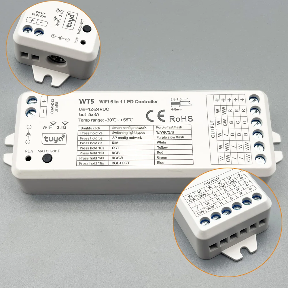 Nutikas RGBCCT LED-neoonteip