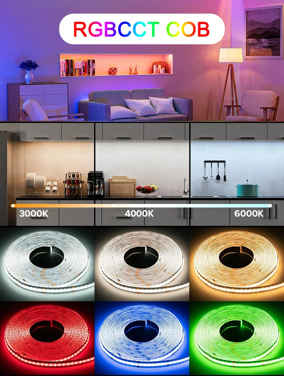 Nutikas RGBCCT LED-neoonteip - Pilt 5