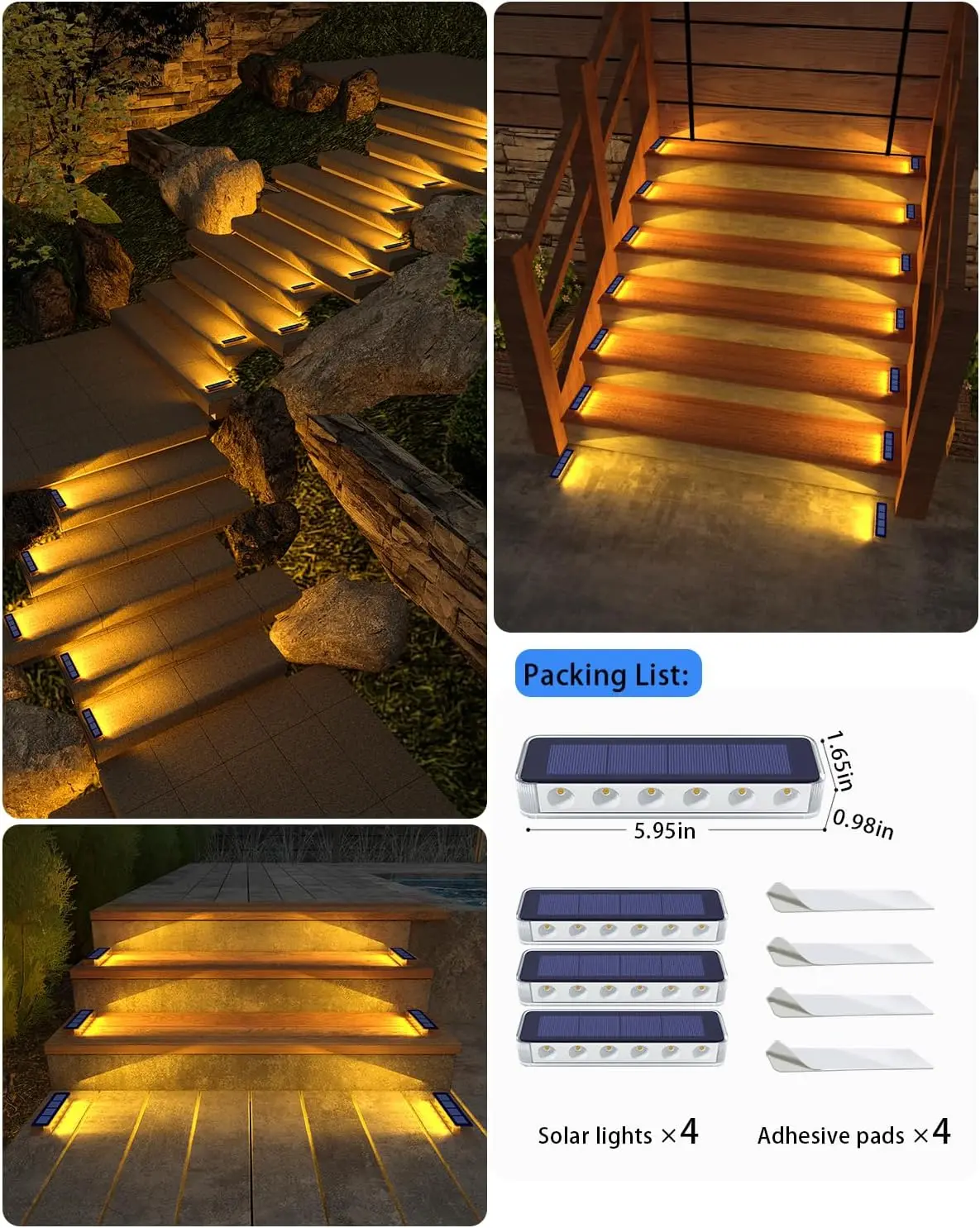 Päikese LED astmevalgustid terrassile ja teedele - Pilt 4