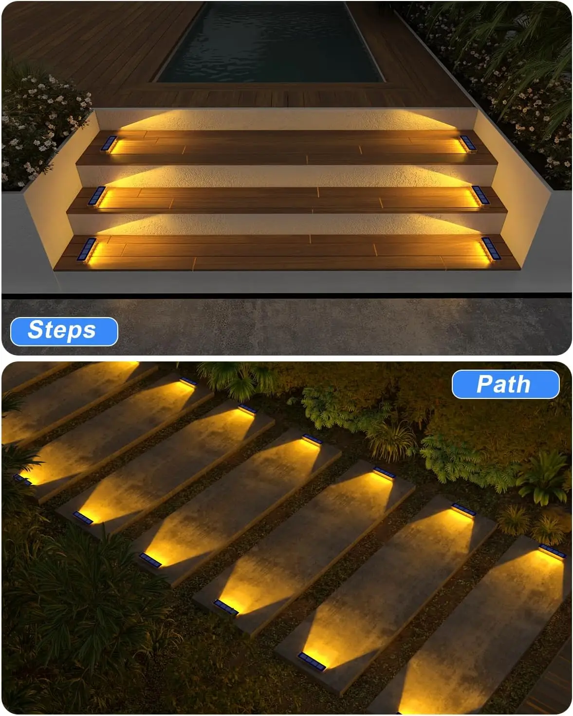 Päikese LED astmevalgustid terrassile ja teedele - Pilt 5