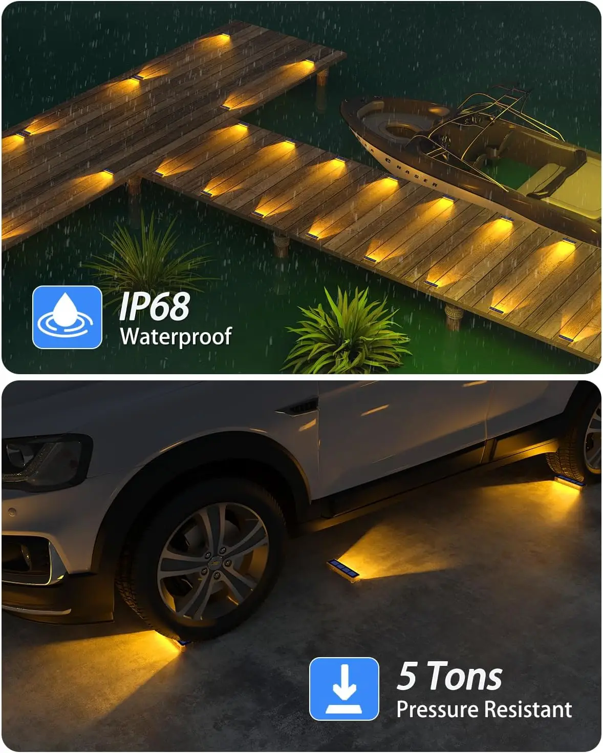 Päikese LED astmevalgustid terrassile ja teedele - Pilt 6